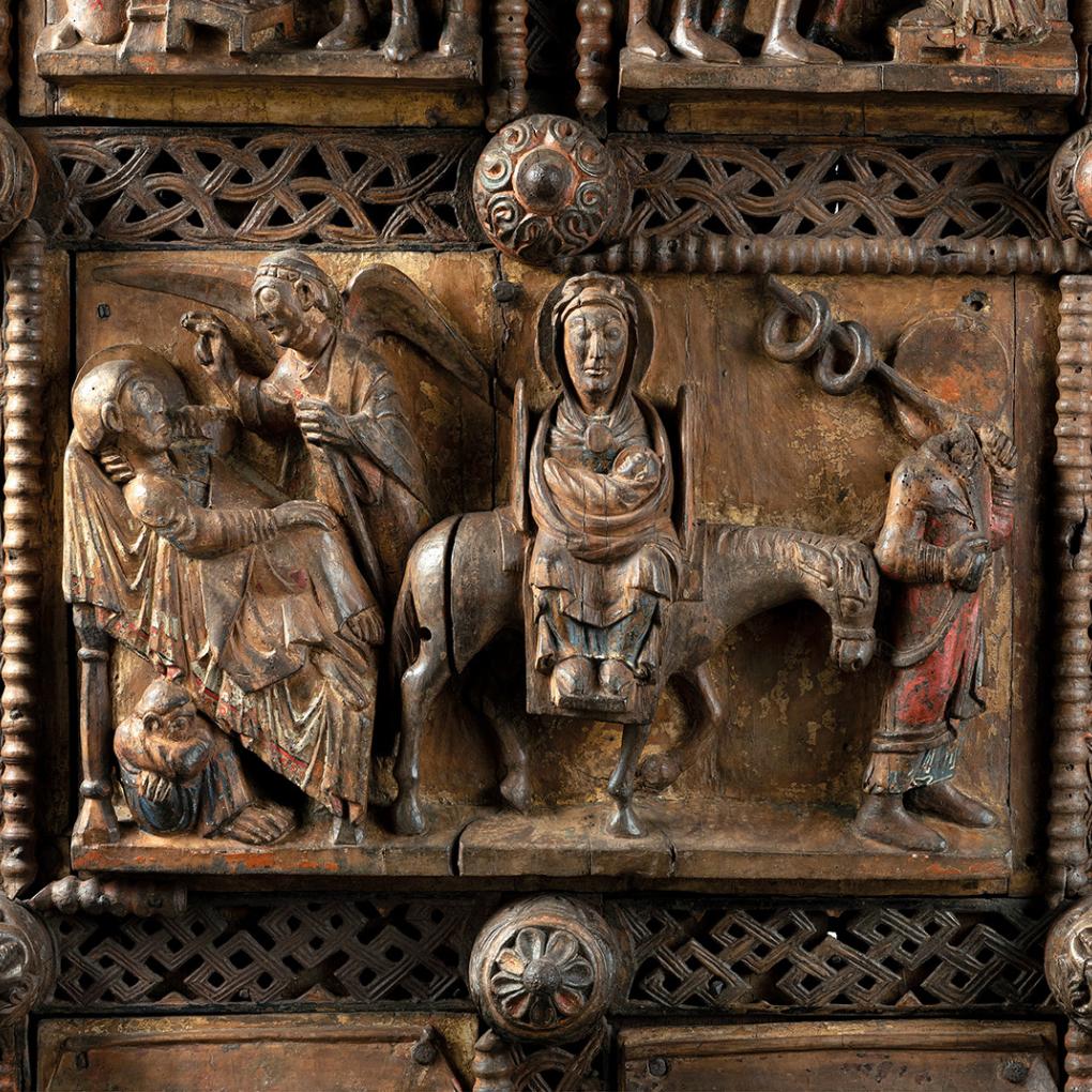 St. Maria im Kapitol_südl. Seitenschiff_Bildertür_Flucht nach Agypten_SQB A4-L1209730 P